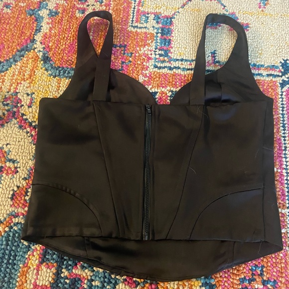 Black Corset Bustier Top - Picture 3 of 3